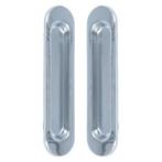 Schuifdeurgreep 150x35mm chroom 2 stuks, Ophalen of Verzenden, Nieuw