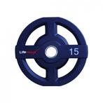 Lifemaxx LMX73 50 mm olympische halterschijf PU - 15 kg, Sport en Fitness, Fitnessmaterialen, Nieuw, Verzenden, Armen