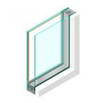 Dubbel glas HR++ 8mm - sp - #44.2, Doe-het-zelf en Verbouw, Glas en Ramen, Ophalen of Verzenden, Nieuw