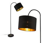 Vloerlamp staande lamp 173 cm Toledo 1xE27 zwart, Huis en Inrichting, Lampen | Vloerlampen, Verzenden, Nieuw