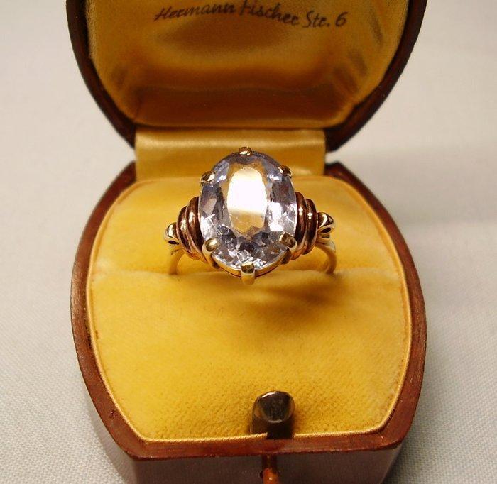 Zonder minimumprijs - Ring - 8 karaat Geel goud, Roségoud -, Sieraden, Tassen en Uiterlijk, Ringen