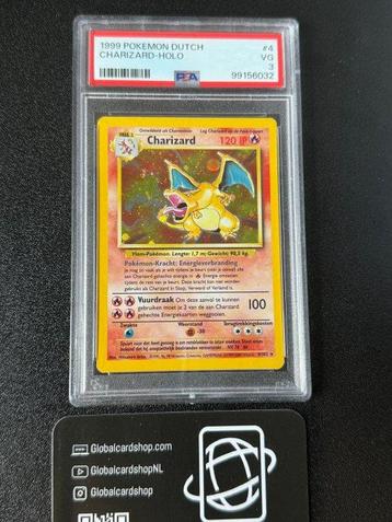 Pokémon - 1 Graded card - Charizard #4 Foil - PSA 3 - beschikbaar voor biedingen
