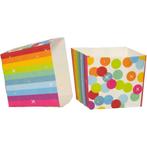 Happy Birthday Snoepbakjes Regenboog Confetti 5st, Verzenden, Nieuw