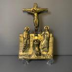 J.M.P.C - Plaquette - Kruisiging Golgotha - 32 cm - Metaal