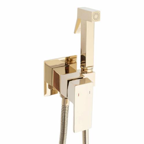 REA Inbouw bidetkraan met sproeier - glans goud - luxe en..., Doe-het-zelf en Verbouw, Sanitair, Nieuw, Ophalen of Verzenden