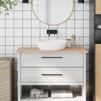 vidaXL Wastafelblad 100x50x1,5 cm massief beukenhout, Huis en Inrichting, Keuken | Keukenelementen, Verzenden, Nieuw, Bruin