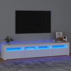 vidaXL Tv-meubel met LED-verlichting 210x35x40 cm wit, Verzenden, Nieuw, 200 cm of meer, Minder dan 100 cm