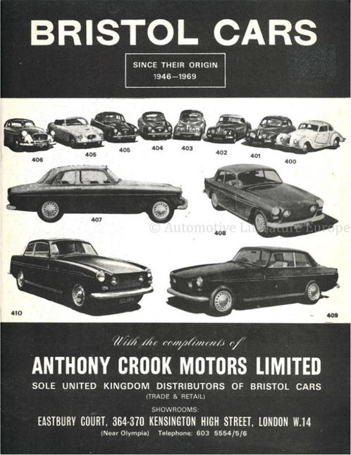 BRISTOL CARS, SINCE THEIR ORIGIN 1946-1969, Boeken, Auto's | Boeken