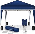 Partytent - Opvouwbaar - 3x3 m - Paviljoen - Easy up - Blauw, Verzenden, Zo goed als nieuw