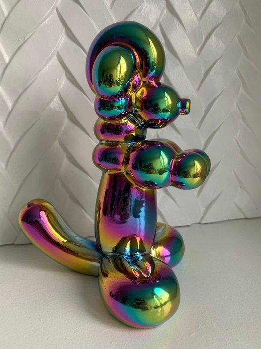 naar Jeff Koons - Beeld, Ballon Poedel - 21 cm - Steengoed, Antiek en Kunst, Curiosa en Brocante