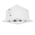 Vierkante inbouwspot AR111 | 160x160mm | Enkel | Wit, Huis en Inrichting, Lampen | Spots, Nieuw, Ophalen of Verzenden, Modern