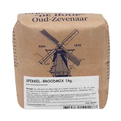 Molen de Hoop Spekkel Broodmix 1kg, Hobby en Vrije tijd, Taarten en Cupcakes maken, Nieuw, Verzenden