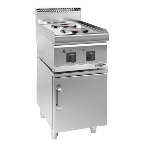 GGM Gastro | Elektrisch fornuis  - 4,6 kW - 2 ronde platen -, Witgoed en Apparatuur, Fornuizen, Inbouw, Verzenden