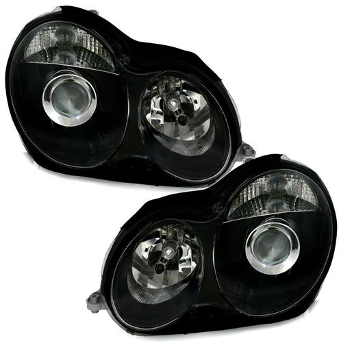 Koplampen Mercedes W203 00-04 Clear zwart, Auto-onderdelen, Overige Auto-onderdelen, Ophalen of Verzenden