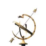 Zonnewijzer – messing – sterrenbeelden en Romeinse cijfers, Ophalen of Verzenden, Nieuw