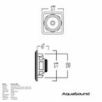 Speakerset Samba (Draaibare Tweeter) Wit Vierkant 177X177 Mm, Audio, Tv en Foto, Radio's, Ophalen of Verzenden, Nieuw