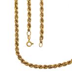9 Krt. Gedraaide schakel ketting | 46 cm (schakelketting), Sieraden, Tassen en Uiterlijk, Antieke sieraden, Ophalen of Verzenden