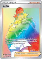 Leon 195/185 Rainbow Vivid Voltage, Hobby en Vrije tijd, Verzamelkaartspellen | Pokémon, Nieuw, Foil, Ophalen of Verzenden, Losse kaart