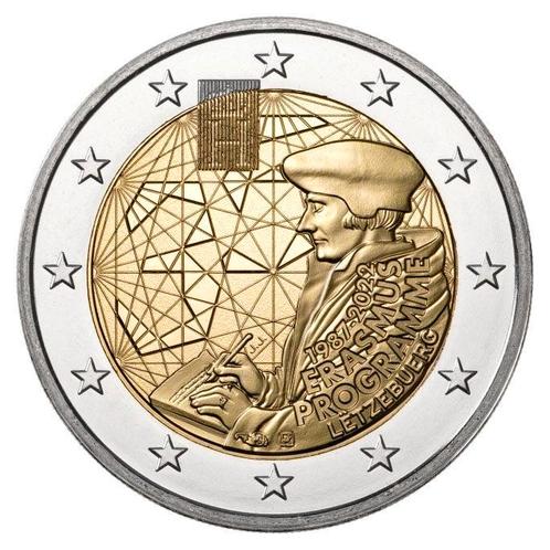 Luxemburg 2 Euro Erasmus 2022 UNC, Postzegels en Munten, Munten | Europa | Euromunten, Verzenden