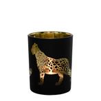 windlicht panter zwart medium 10cm*, Huis en Inrichting, Verzenden, Nieuw