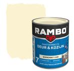 Rambo Pantserbeits Deur & Kozijn Dekkend Boerenwit 1.5L, Doe-het-zelf en Verbouw, Verf, Beits en Lak, Verzenden, Wit, Nieuw, Beits