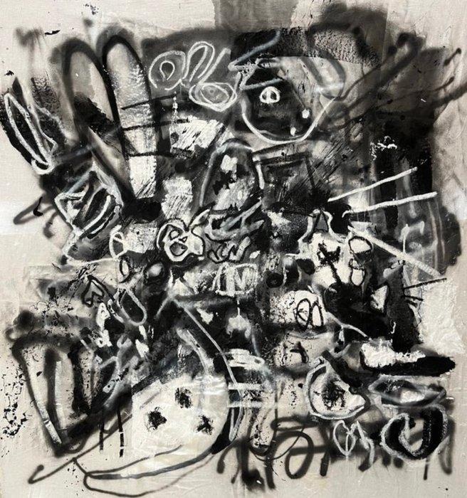 Daniel Palchucan (XX) - li (añil) - XXL, Antiek en Kunst, Kunst | Schilderijen | Modern