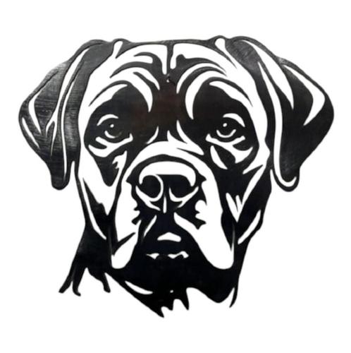 Wanddecoratie metalen hond Cane Corso 31 cm, Tuin en Terras, Tuinwanddecoratie, Verzenden