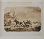 Jozef Moerenhout (1801-1875) - Wintervermaak, Antiek en Kunst, Kunst | Schilderijen | Klassiek