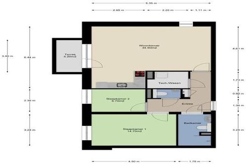 Appartement Ericastraat in Eindhoven, Huizen en Kamers, Huizen te huur, Via bemiddelaar, Noord-Brabant, Appartement
