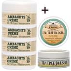 4 potten Ambachtscreme + 1x  Tea Tree balsem 75ml, Verzenden, Nieuw