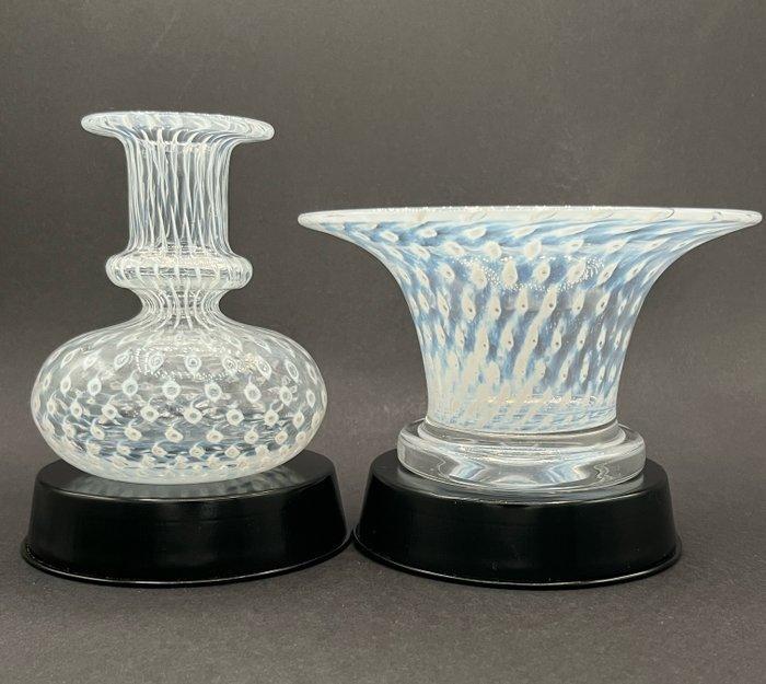 Boda - Bertil Vallien - Vaas (2) - Glas - Cirrus, Antiek en Kunst, Antiek | Glas en Kristal