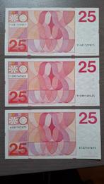 Nederland. - 3 x 25 Gulden - 1971 - Pick 92 (Zonder, Postzegels en Munten, Munten | Nederland