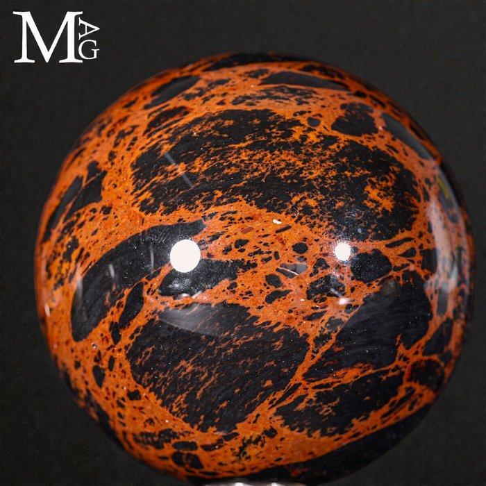 Mahogany Obsidian Sphere - Zeer zeldzame kwaliteit - Red, Antiek en Kunst, Curiosa en Brocante