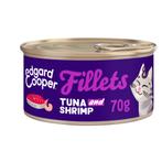 Edgard & Cooper Kattenvoer Fillets Tonijn - Garnaal 70 gr, Verzenden