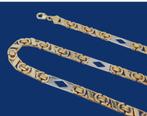 Zware 14 karaat Gouden Koningsketting Ketting Koningsschakel, Sieraden, Tassen en Uiterlijk, Kettingen, Verzenden, Nieuw, Met edelsteen