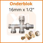 Onderblok 16mm x 1/2 (Radiator Installatiemateriaal), Doe-het-zelf en Verbouw, Verwarming en Radiatoren, Ophalen of Verzenden