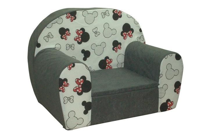Kinderfauteuil - 60x40x45 cm - muis oren met rode strik -..., Kinderen en Baby's, Kinderkamer | Tafels en Stoelen, Nieuw, Ophalen of Verzenden