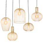 Set van 5 design hanglampen goud - Wires, Huis en Inrichting, Lampen | Hanglampen, Nieuw, Overige materialen, Design, Minder dan 50 cm