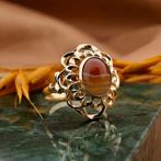 Vintage gouden ring met bandagaat (geelgoud, dames sieraden), Sieraden, Tassen en Uiterlijk, Ringen, Gebruikt, Overige kleuren