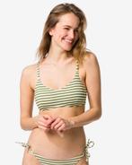 HEMA Damesbikinitop Evanne rib strepen middengroen, Verzenden, Nieuw
