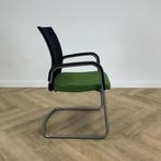 vergaderstoel Ahrend, groene/zwarte stoffering - grijze, Huis en Inrichting, Stoelen, Gebruikt, Zwart, Ophalen of Verzenden, Eén