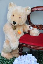 Steiff- Horlogebeer, EAN 8530/43, 40cm met horloge -, Antiek en Kunst