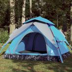 vidaXL Koepeltent 4-persoons snelontgrendeling blauw, Caravans en Kamperen, Tenten, Verzenden, Nieuw, Tot en met 2