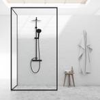 Regendoucheset Zwart | RVS Stang | Laatste Stuks!, Doe-het-zelf en Verbouw, Sanitair, Ophalen of Verzenden, Nieuw, Rvs, Douche