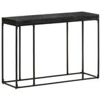 Consoletafel 110cm Zwart - OP=OP - Design Aanbieding!, Huis en Inrichting, Tafels | Sidetables, 100 tot 150 cm, Nieuw, Ophalen of Verzenden