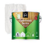 Lacq Tuinhoutbeits Wit 2.5L, Verzenden, Wit, Nieuw, Beits