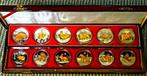 China. Coffret bois Années Chinoises 12 x 1/2 oz (.999)