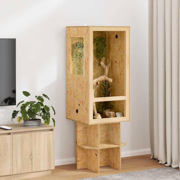 vidaXL Terrarium Bruin 50 x 50 x 100 cm OSB, Dieren en Toebehoren, Overige Dieren-accessoires, Nieuw, Verzenden