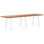 vidaXL Eettafel rechthoekig 280x80x74 cm massief eikenhout, Verzenden, Nieuw