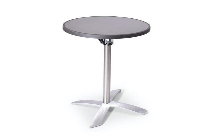 Terrastafel opklapbaar | 70cm | Helsinki, Tuin en Terras, Tuintafels, Nieuw, Kunststof, Rond, Ophalen of Verzenden